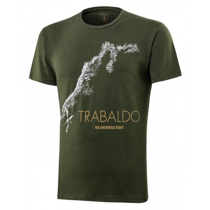 Trabaldo Identity T-Shirt con stampa cinghiale verde