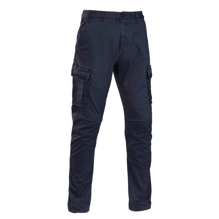 Pantalone cargo Defcon 5 navy blue melange