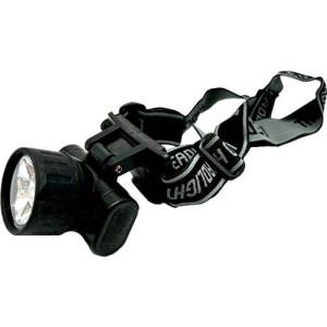 Torcia 7 LED frontale nera