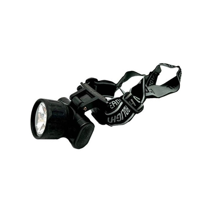 Torcia 7 LED frontale nera