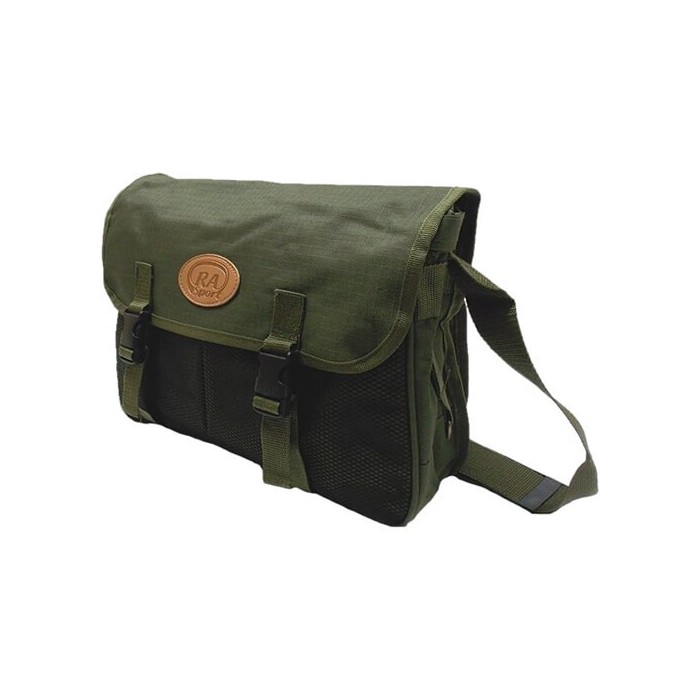 Borsa da caccia in cordura con rete anteriore 37x32x11 cm Verde