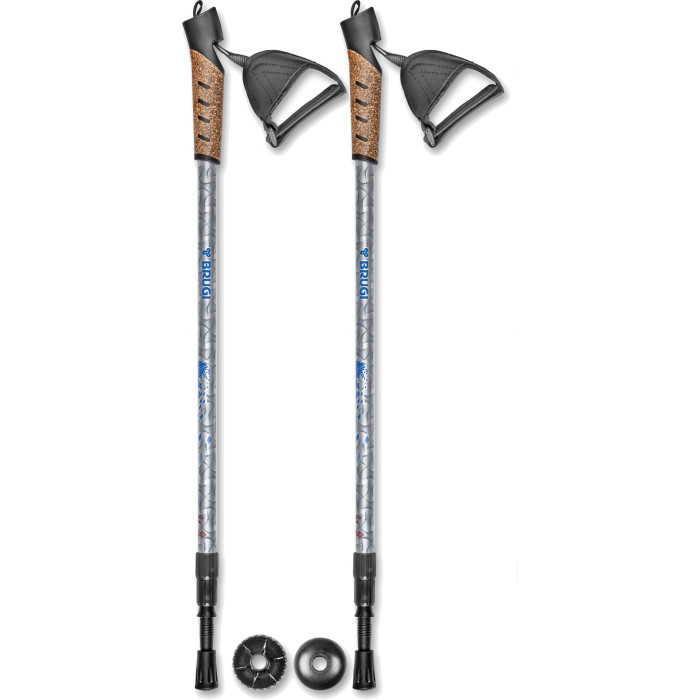 Bastoncini Brugi Nordic Walking da trekking Blu