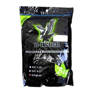 Pallini biodegradabili 6 mm Js tactical 0,25 g 4000 pz verdi