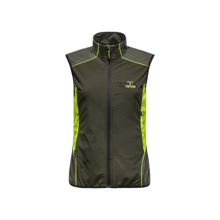 Zotta Forest - gilet Walker woman vest verde e giallo fluo