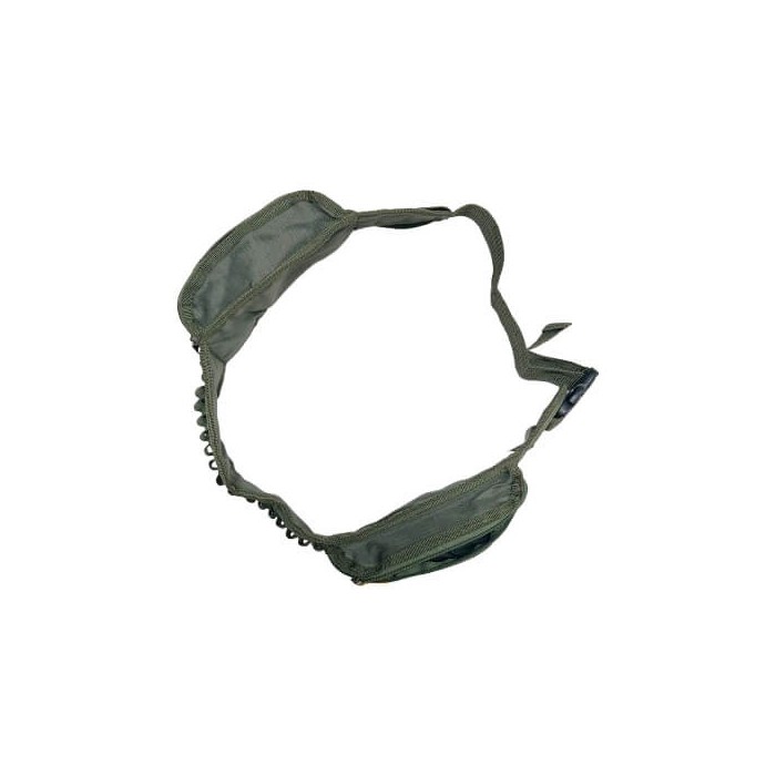 Cartuccera in cordura Ripstop per carabina 17 celle con tasca porta oggetti verde