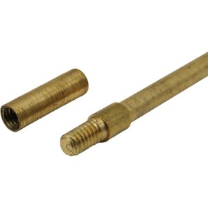 Scovolo porta pezzuola in ottone con adattatore per la pulizia armi