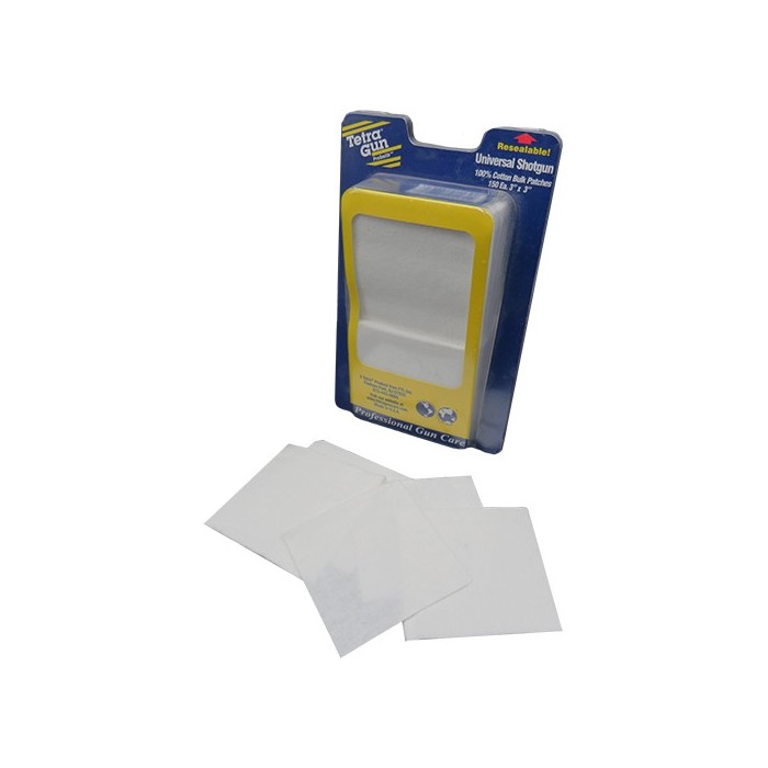 Pezzuola Tetragun in cotone vari calibri 8X8 cm 150 pz