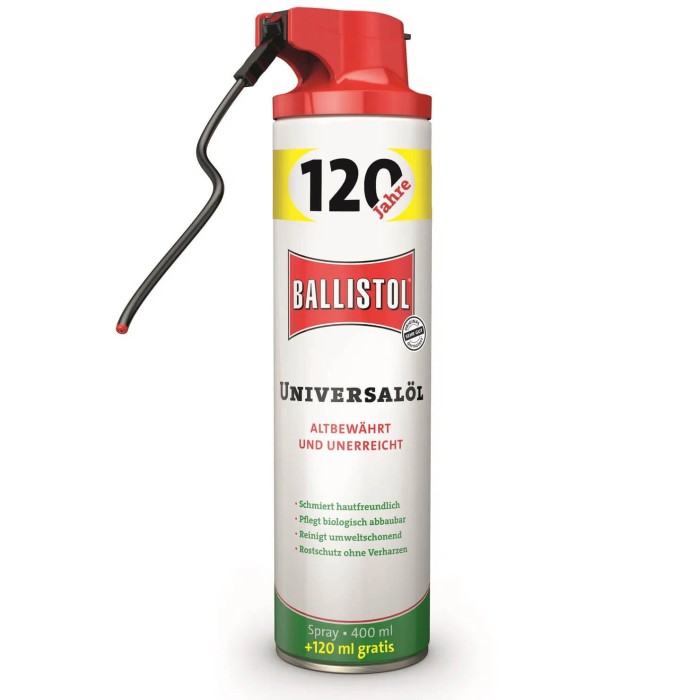 Olio Ballistol spray 400 ml + 120 ml in omaggio