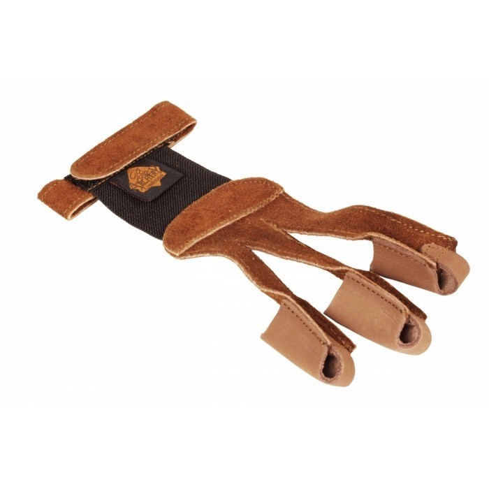 Guantino in pelle Big Tradition Basic a tre dita per arciere