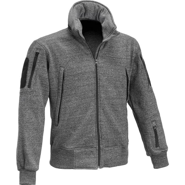 Felpone Defcon 5 con cappuccio BM black melange