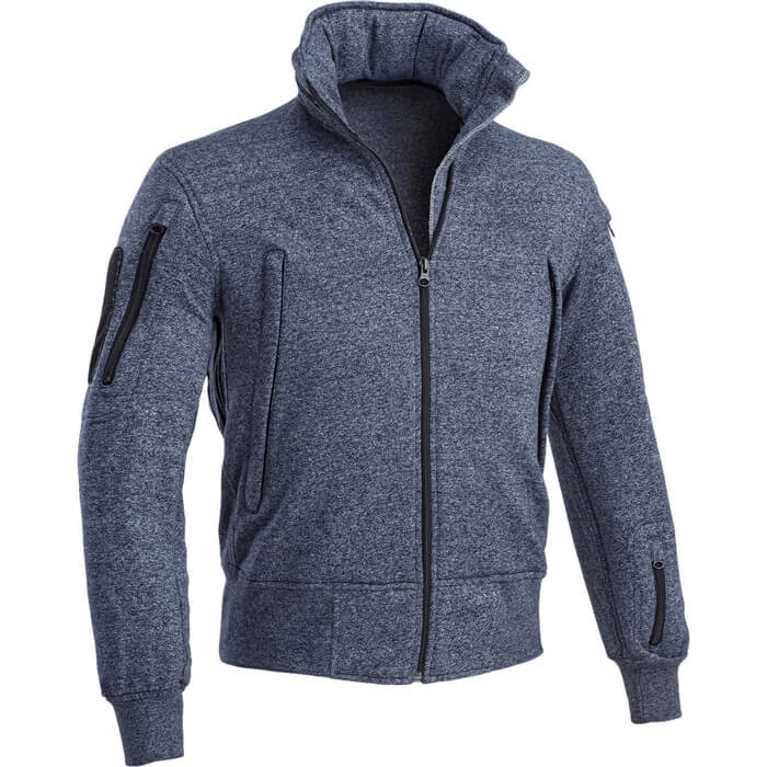 Felpone Defcon 5 con cappuccio NBM blue navy melange