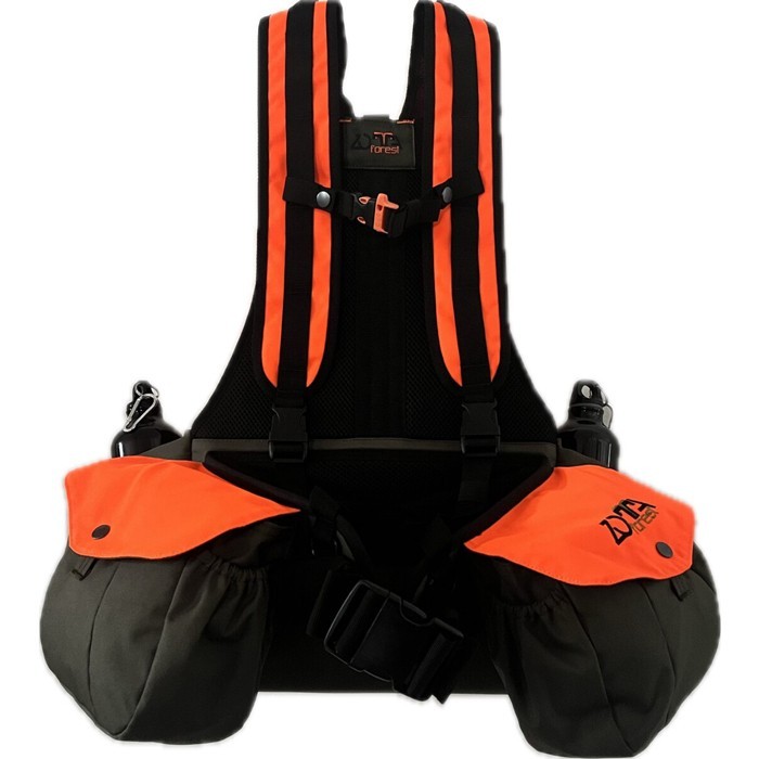 Zotta Forest - trisacca Tolvà multipocket vest verde e arancio