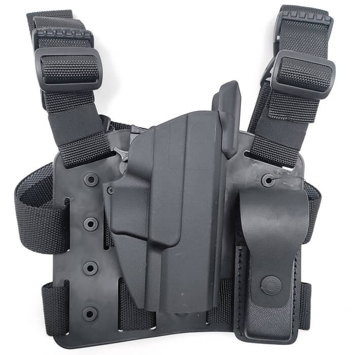 Fondina cosciale King Cobra Evolution 5 Atena in polimero con porta caricatore per Glock 19 dx