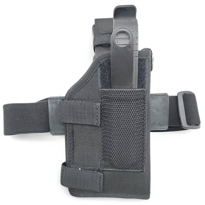 Fondina cosciale King Cobra universale in cordura imbottita modello HCL-BLP dx nera