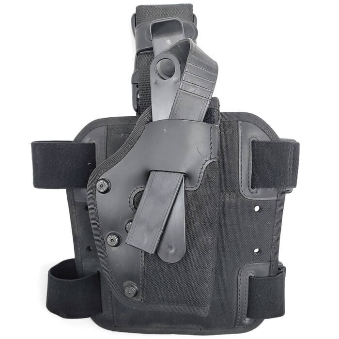 Fondina cosciale King Cobra universale in cordura imbottita modello HCL-LPC dx nera