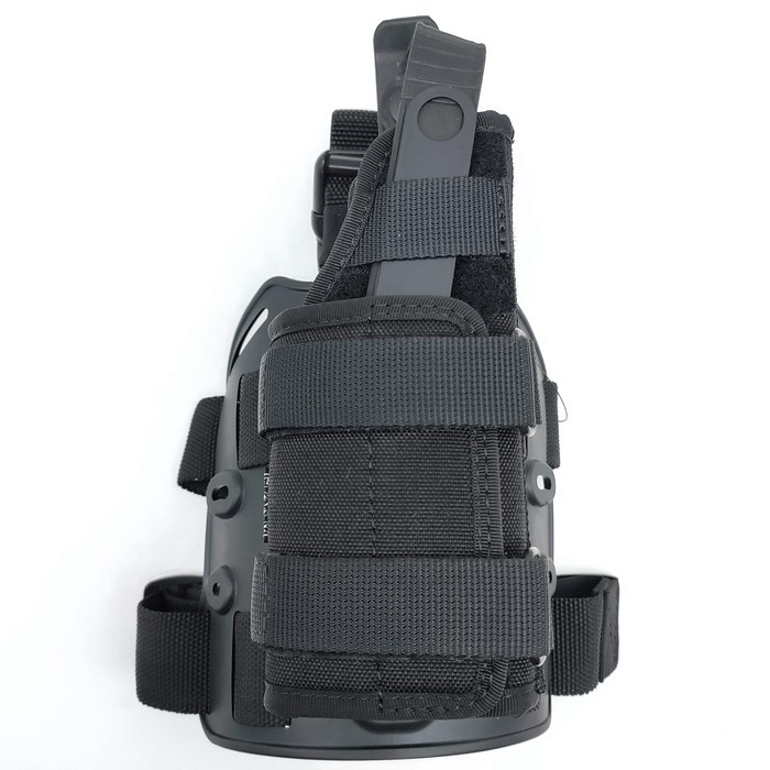 Fondina cosciale King Cobra universale in cordura imbottita modello HCLG dx nera