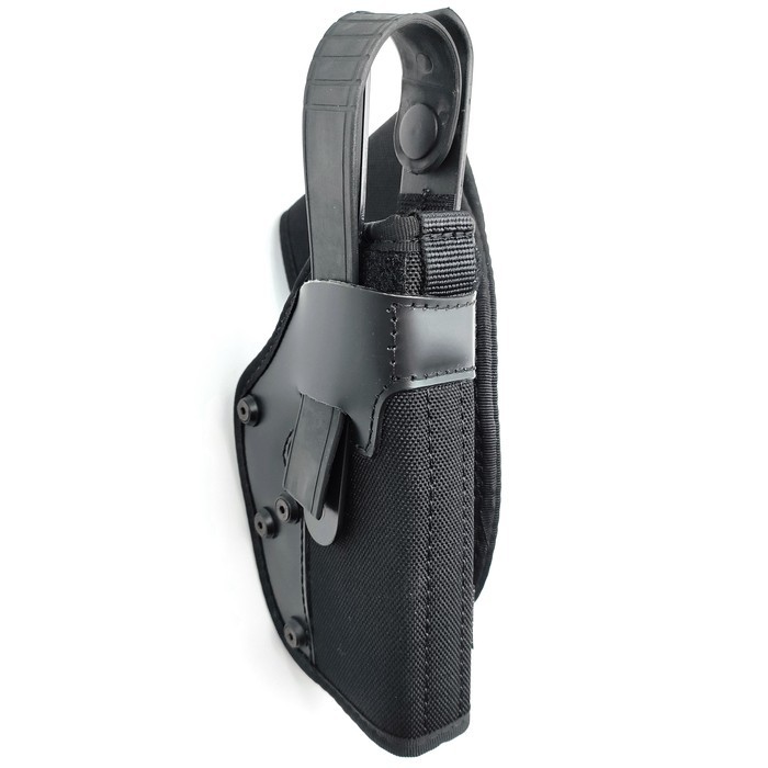 Fondina da cintura King Cobra universale in cordura imbottita modello HCS-BLI dx nera