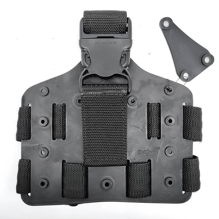 Piattaforma cosciale King Cobra Evo 5 Tactical portafondina nera