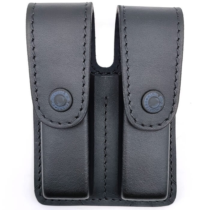 Porta caricatore doppio King Cobra Mirage in cuoio nero