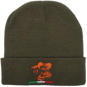 Berretto verde con stampa...