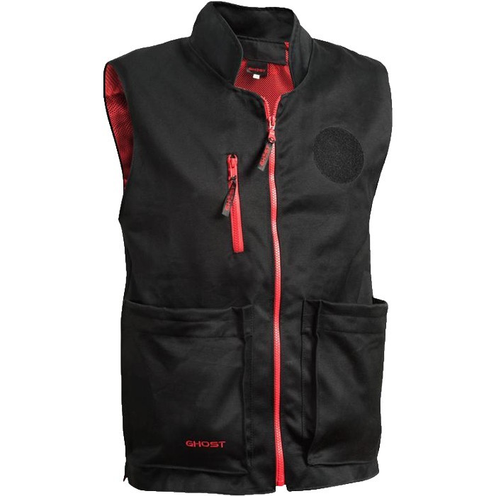 Ghost gilet Wear Idpa nero con inserti rossi