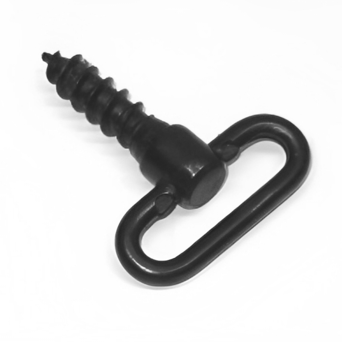 Gancio porta bretella a vite in metallo per calcio fucile