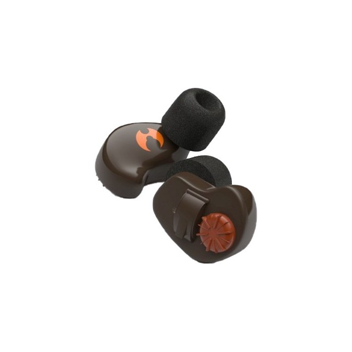 Auricolare protettivo elettronico ShotHunt Standard da Caccia marrone o arancio
