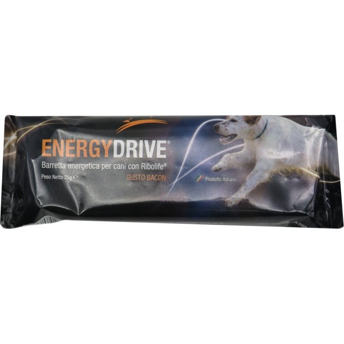 Barretta energetica per cani Energy Drive gusto Bacon 25 g