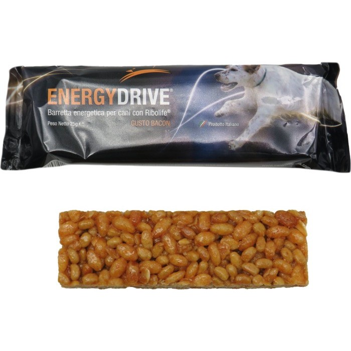 Barretta energetica per cani Energy Drive gusto Bacon 25 g 5 pz