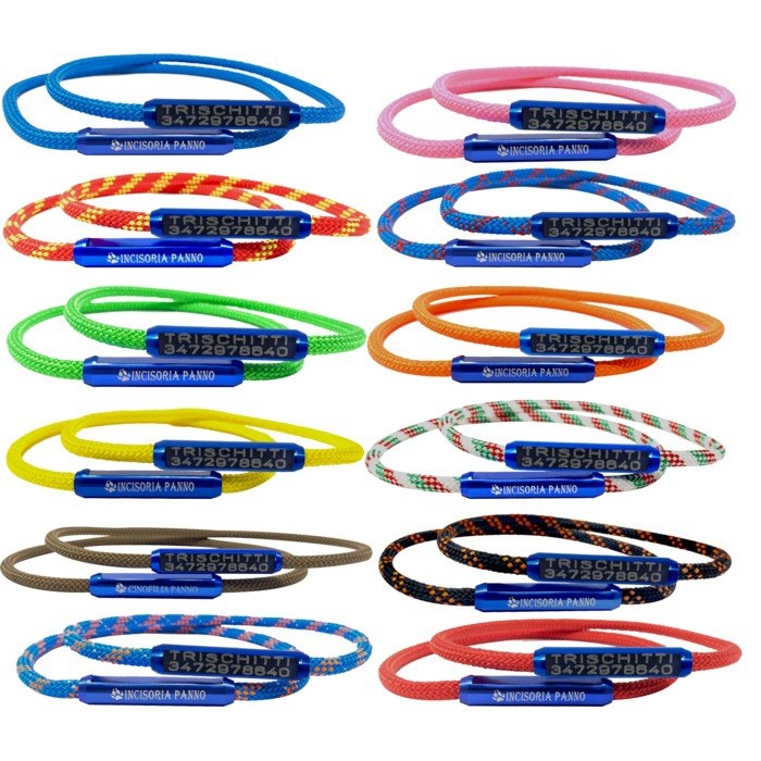 Collare in cordino inciso