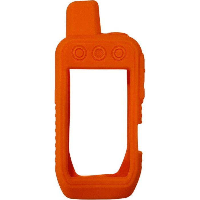 Custodia in silicone e pellicola per Garmin Alpha 200 200i 300 300i arancione