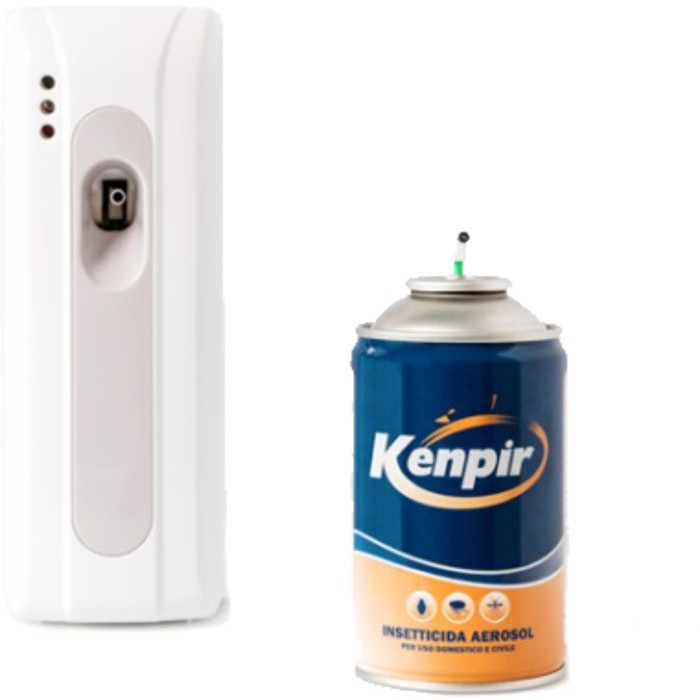 Erogatore elettronico insetticida Kenpir al piretro con bomboletta 250 ml