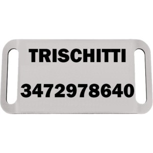 Targhetta rettangolare per...