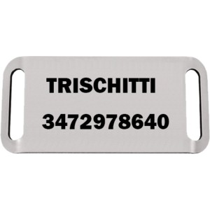 Targhetta rettangolare per...