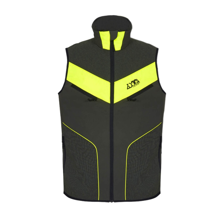 Zotta Forest - gilet Walker man vest verde e giallo fluo