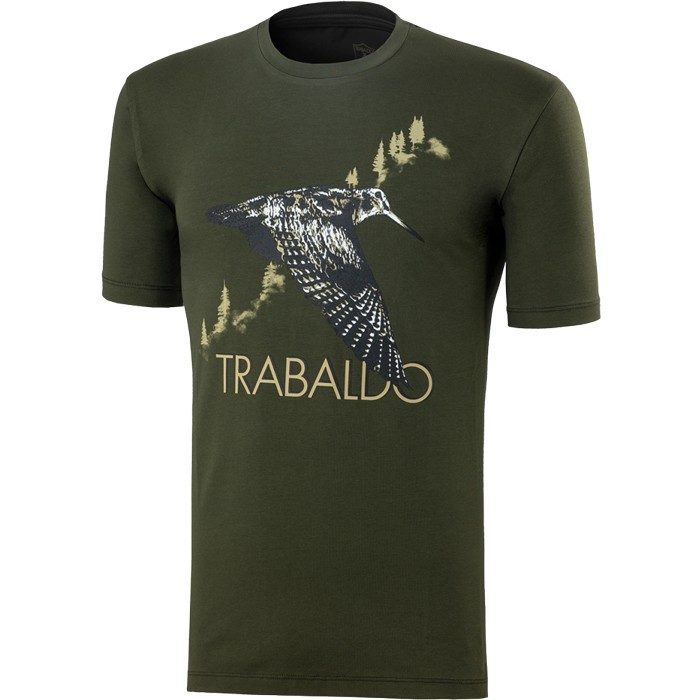 Trabaldo Identity T-Shirt con stampa beccaccia verde