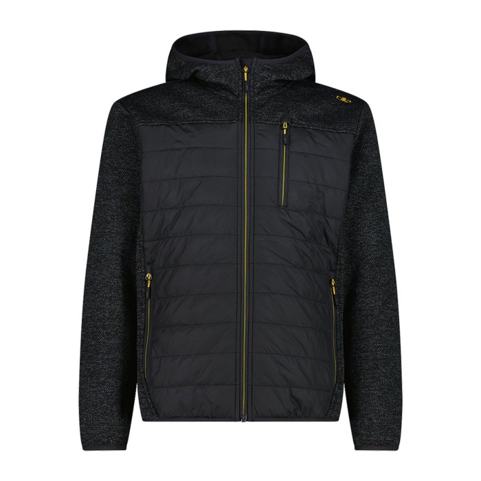 Giacca invernale CMP Hybrid Fix Hood antracite melange