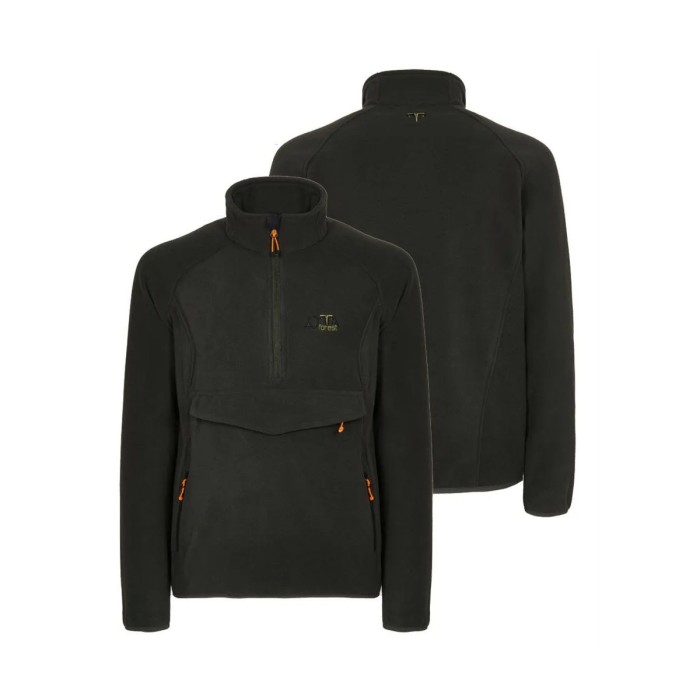 Zotta Forest - giacca pile Saigon man fleece con porta binocolo verde