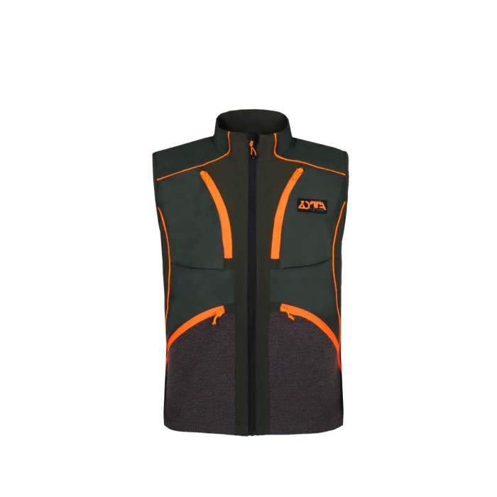 Zotta Forest - gilet Protech man vest verde inserti arancio