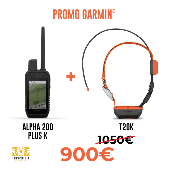 Palmare Garmin Alpha 200 Plus K + Collare satellitare T20K (promo -150€)