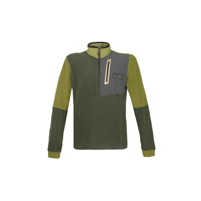 Zotta Forest - giacca pile Joker man fleece a mezza zip verde